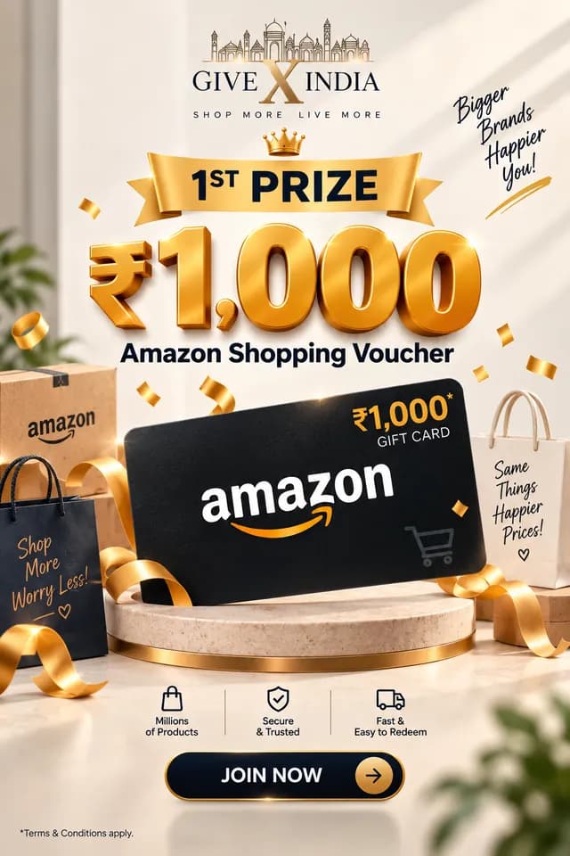 ₹1,000 Amazon Voucher